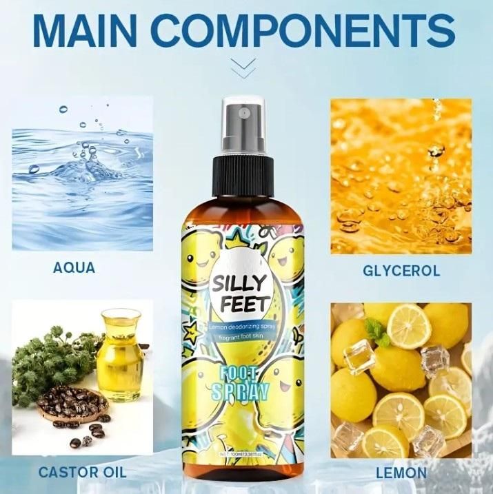 Silly Feet Foot Spray - Lemon 100ml (Pack of 2) nmwwyb-dg