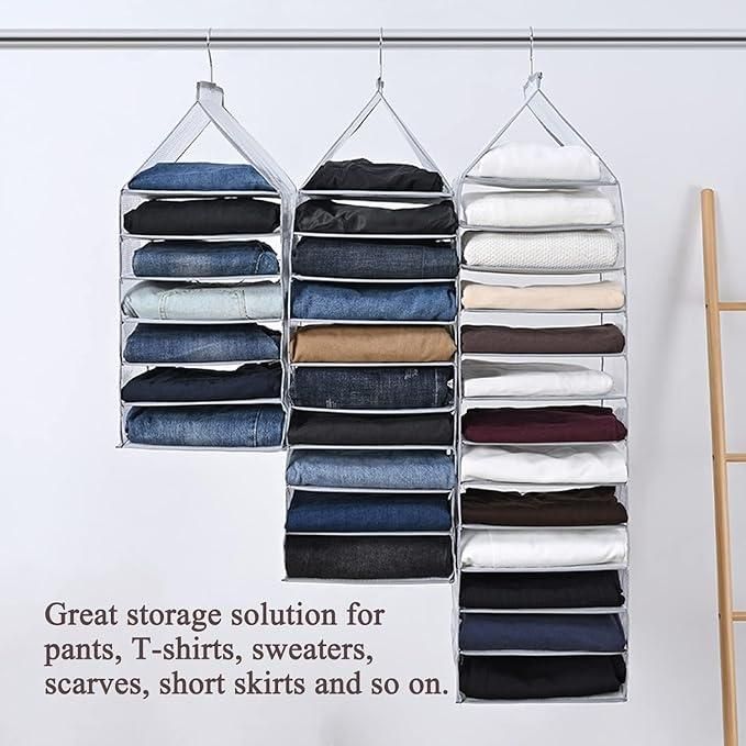 Hanging Closet Foldable Organizer 6 Slots nmwwyb-dg
