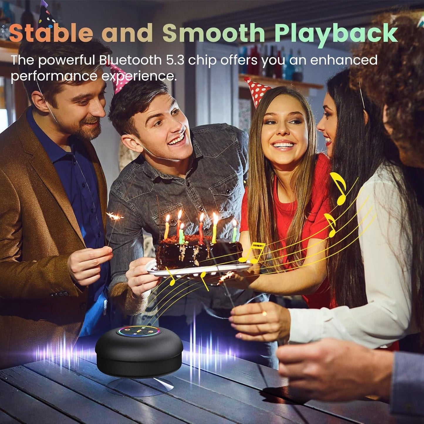 Large Suction Cup Waterproof Bluetooth Speaker nmwwyb-dg