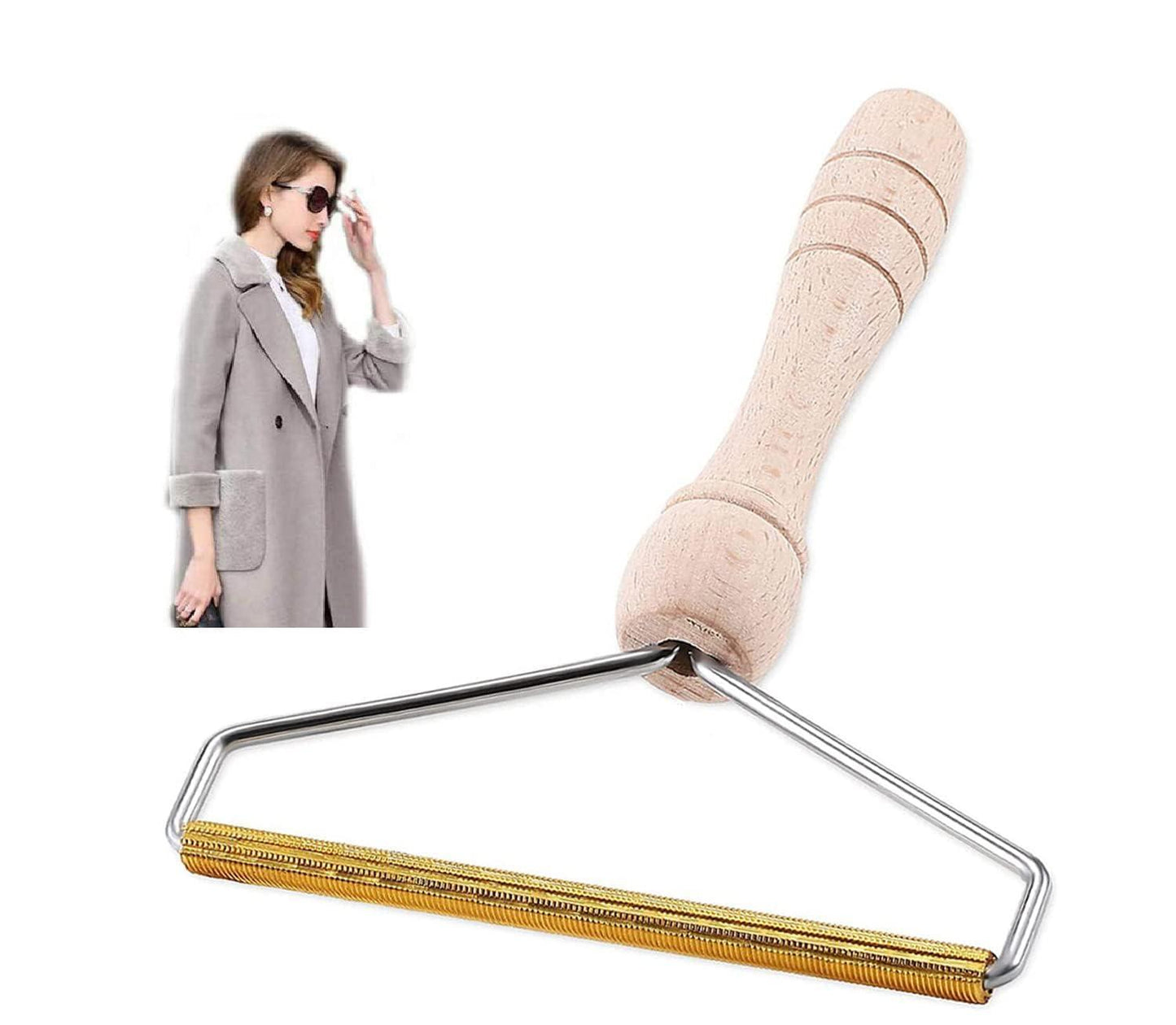 Lint Remover Wooden Body Clothes Pack of 2 nmwwyb-dg