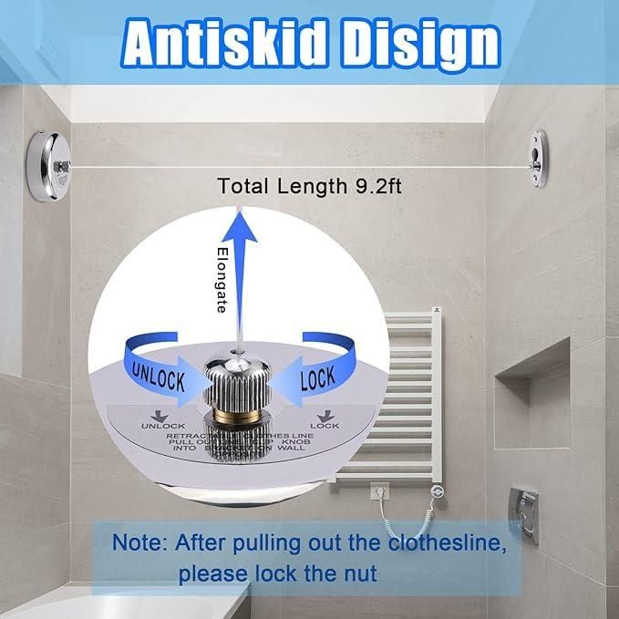 Stainless Steel Retractable Clothesline nmwwyb-dg