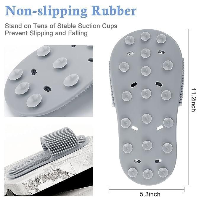 Shower Foot Scrubber with Non-Slip Suction Cups nmwwyb-dg