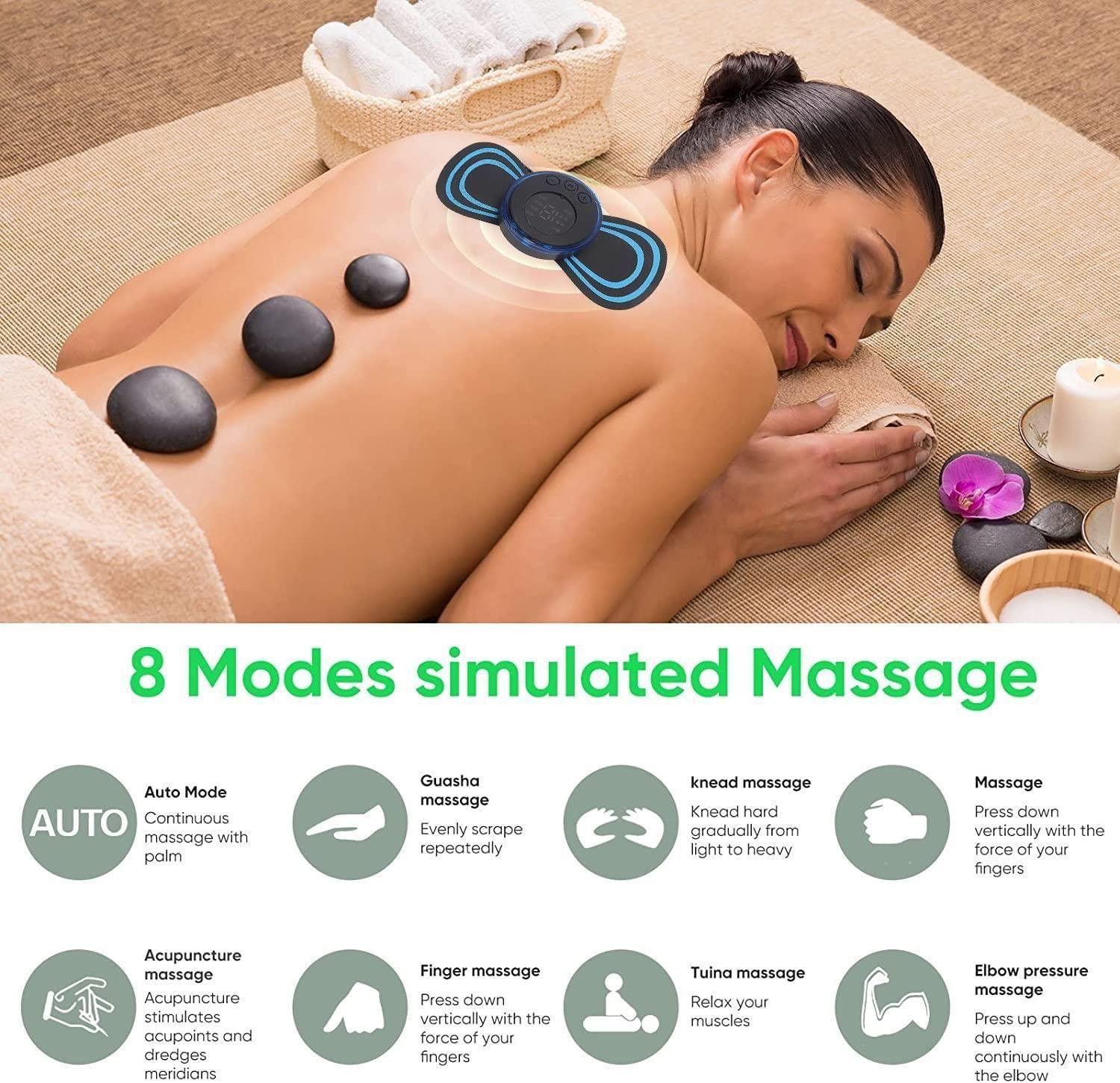 Mini Massager with 8 Modes and 19 Strength Levels,Rechargeable Electric Massager for Shoulder,Arms,Legs,Back Pain for Men and Women nmwwyb-dg