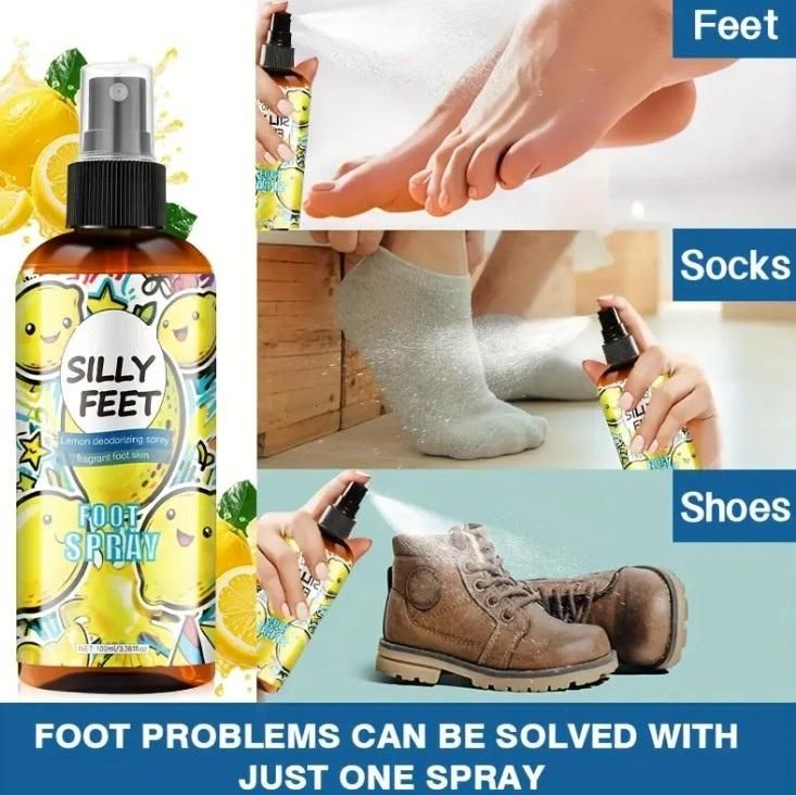 Silly Feet Foot Spray - Lemon 100ml (Pack of 2) nmwwyb-dg