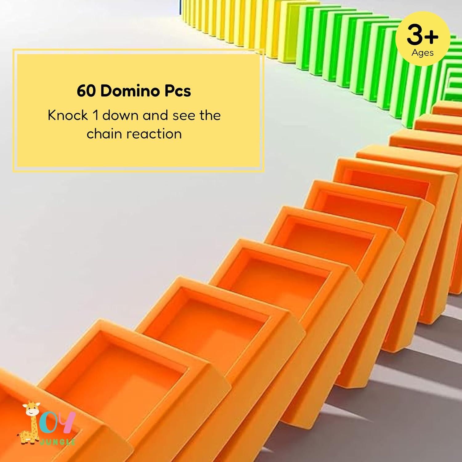 Train Toy Domino Set for Kids BPA Free Plastic with Sound Effects nmwwyb-dg