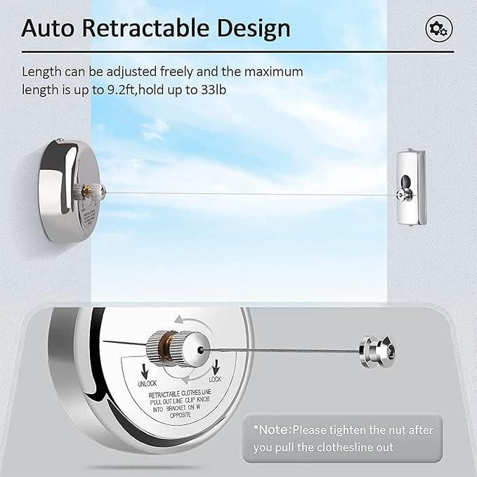 Stainless Steel Retractable Clothesline nmwwyb-dg