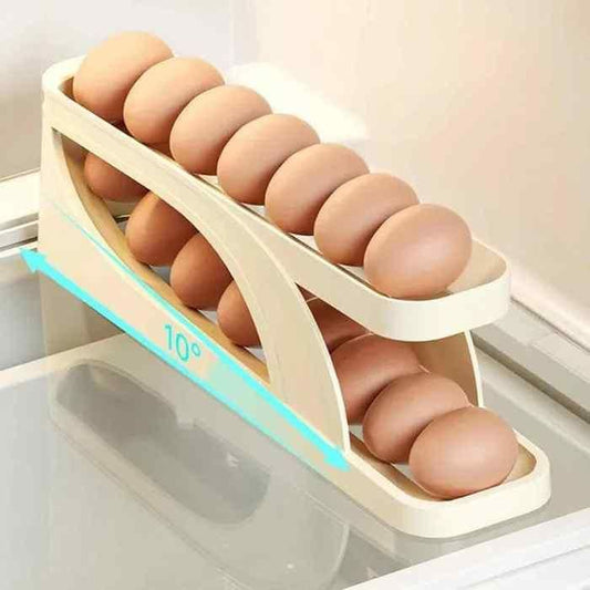 Automatically Rolling Egg Holder Container Display Rack nmwwyb-dg