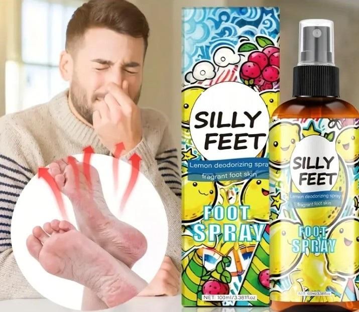 Silly Feet Foot Spray - Lemon 100ml (Pack of 2) nmwwyb-dg