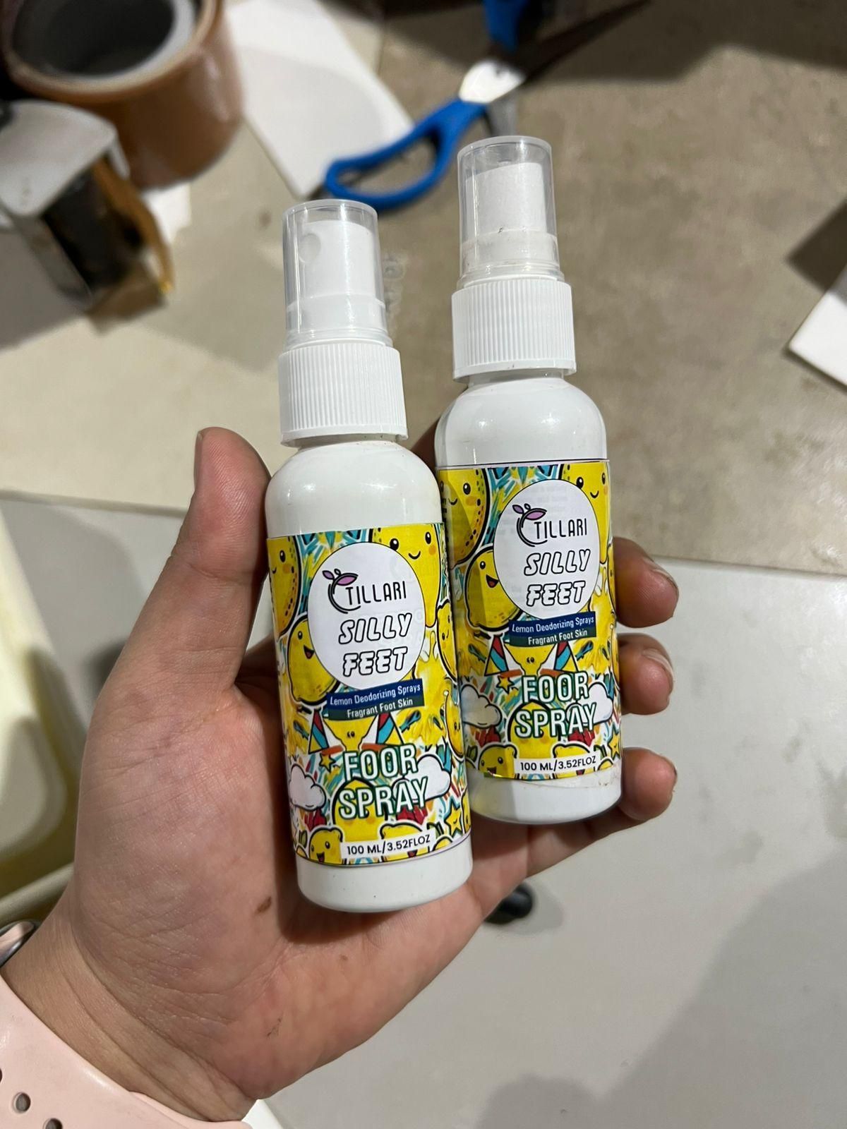 Silly Feet Foot Spray - Lemon 100ml (Pack of 2) nmwwyb-dg