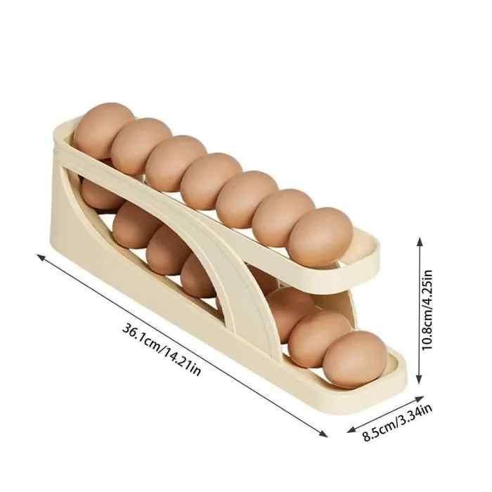 Automatically Rolling Egg Holder Container Display Rack nmwwyb-dg