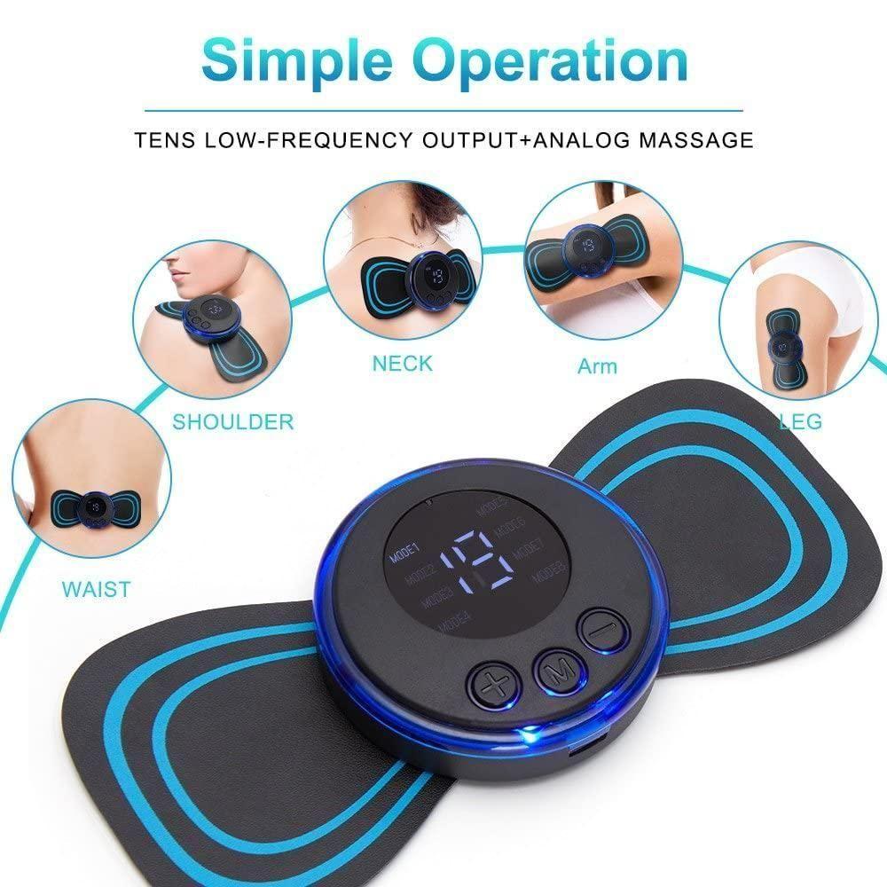 Mini Massager with 8 Modes and 19 Strength Levels,Rechargeable Electric Massager for Shoulder,Arms,Legs,Back Pain for Men and Women nmwwyb-dg
