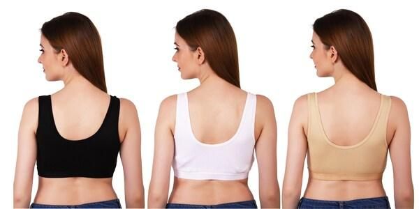 Womens Multicolor Air Bra (Pack of 3) nmwwyb-dg