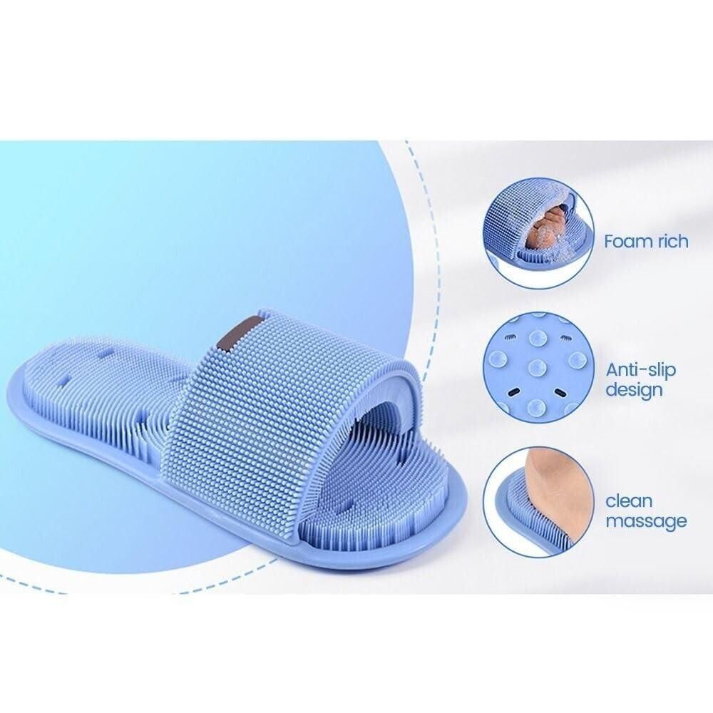 Shower Foot Scrubber with Non-Slip Suction Cups nmwwyb-dg