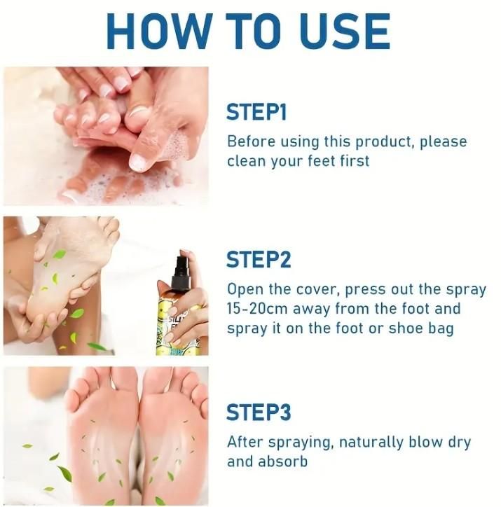 Silly Feet Foot Spray - Lemon 100ml (Pack of 2) nmwwyb-dg