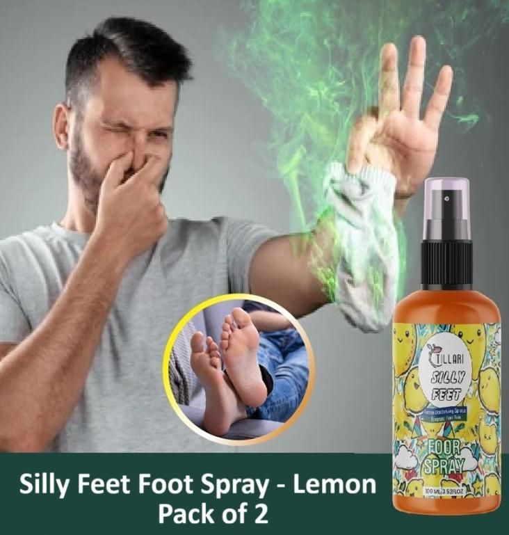 Silly Feet Foot Spray - Lemon 100ml (Pack of 2) nmwwyb-dg