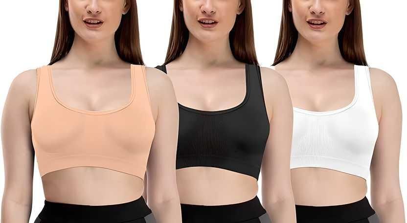 Womens Multicolor Air Bra (Pack of 3) nmwwyb-dg